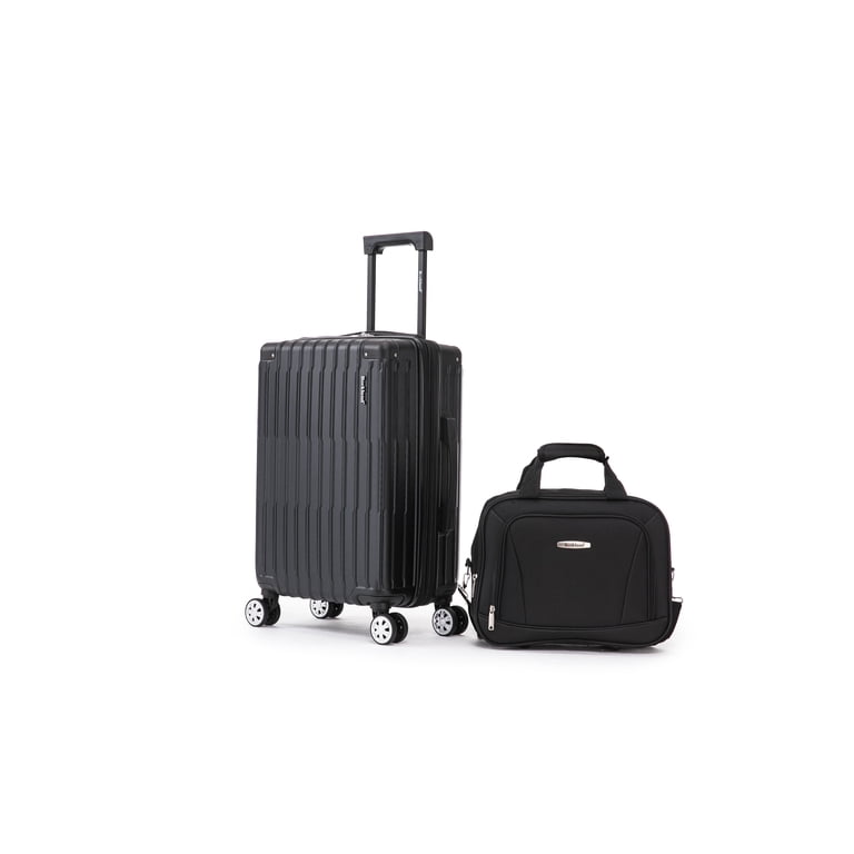 Rockland Napa Valley 2 Pc Carry On Set Black - Walmart.com