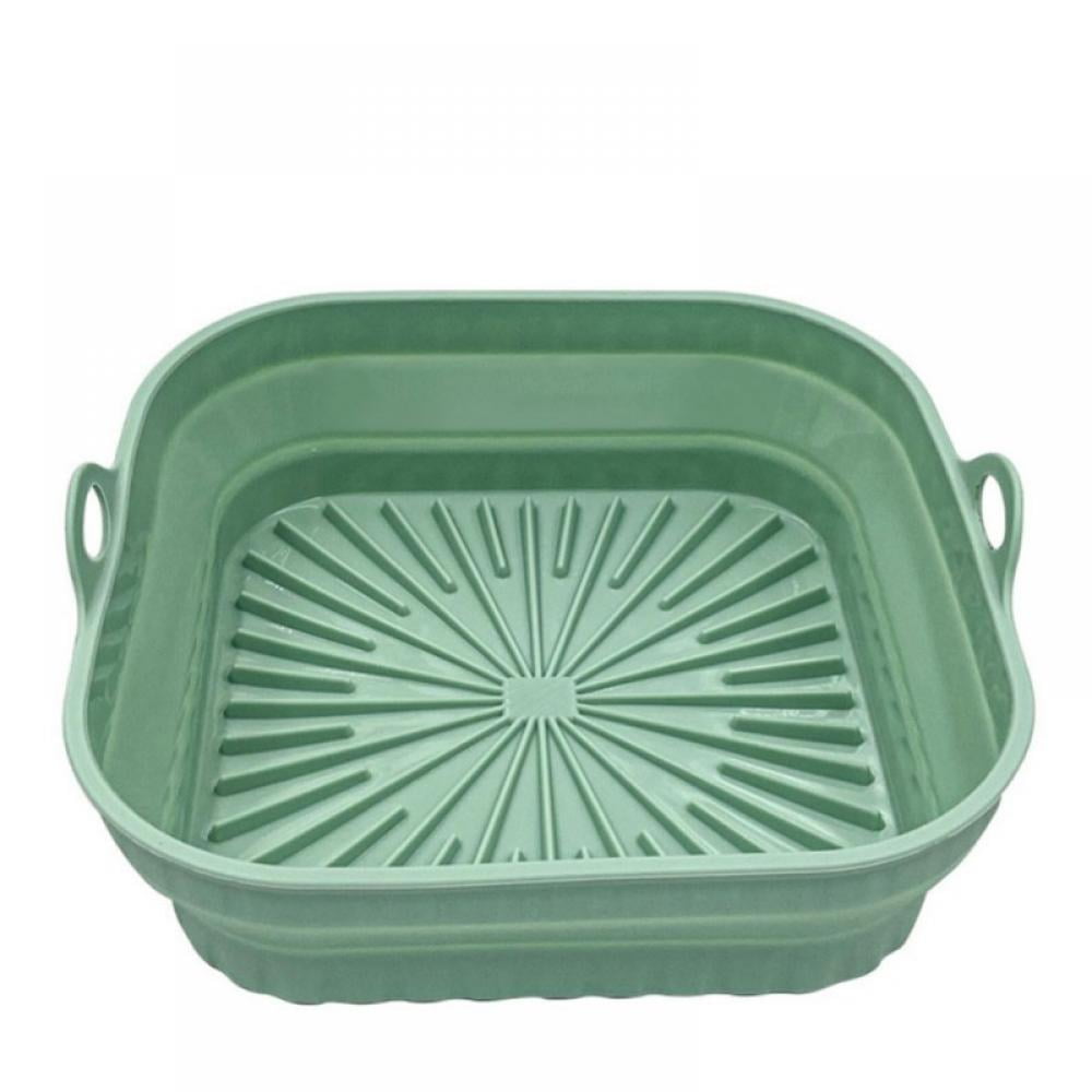 AirFryer Silicone Basket Pot Silicone Mold Air Fryer Easy To Clean Oven  Baking Trays Pizza Plate Grill Pan Air Fryer Accessories