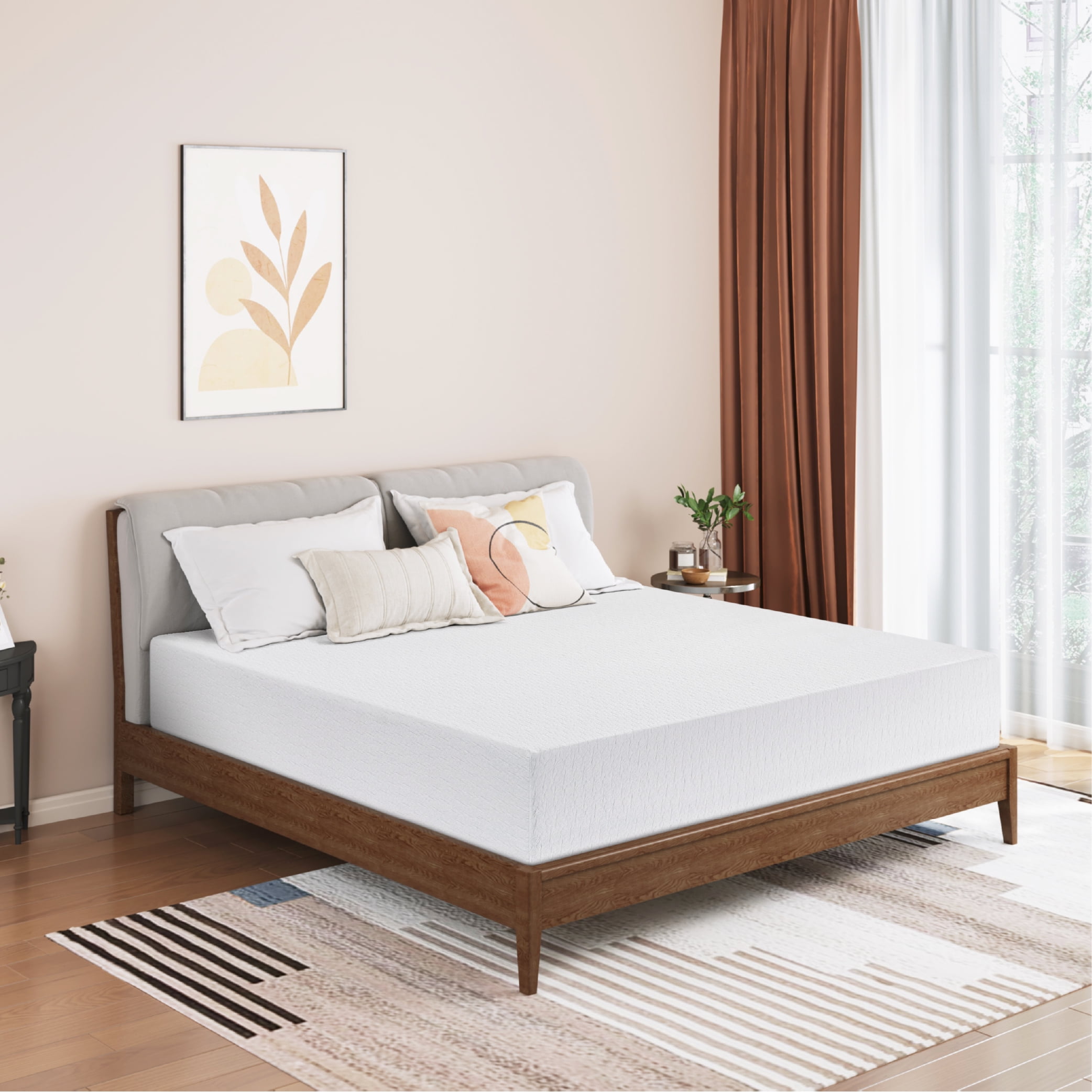 MLILY 10" Tight Top Gel Memory Foam Full Size Mattress, Medium