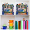 thumbnail image 6 of Yayeee Canvas Storage Basket with Handles for Shelves Fabric Bins Closet Organizer, Blue Window, 6 of 8