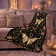 thumbnail image 6 of Mystical Celestial Moth, Mystical Celestial Art Scene, Warm Flannel Blanket for Sunroom and Reading Nook, Celestial Art Lovers Thanksgiving Gift, Celestial Home Decor, 6 of 9