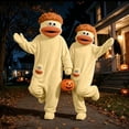 thumbnail image 5 of Halloween Onesie for Women Men Big Mouth Monster Pajamas Adult Soft Plush Halloween One Piece Sleepwear Funny Halloween Jumpsuit Gifts, 5 of 5