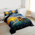 thumbnail image 3 of Feelyou Cartoon Sloth Animal Bedding Comforter Set, Kawaii Woodland Wildlife Twin Comforter Sets, Teens Kids Boys Girls Reversible Bedding Set, Microfiber Bedroom Decor, 2-Piece, 3 of 8