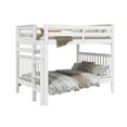 thumbnail image 4 of Bedz King Bunk Beds Full over Full Mission Style with End Ladder, White, 4 of 9