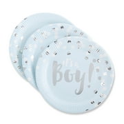 It's a Boy! Foil Paper Plates (Set of 8)