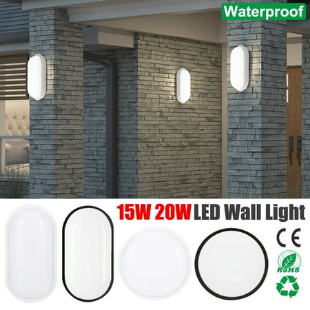 

DYstyle LED Waterproof Wall Light Moisture Proof Ceiling Lamp Bathroom Outdoor Garden Yard Wall Sconce Light