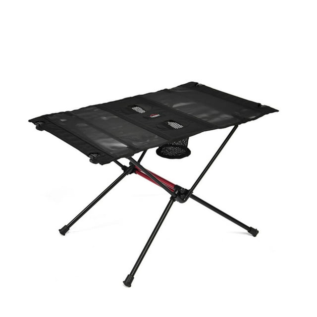 Becaristey Widesea Foldable Table Aluminum Alloy Cloth Portable Camping Desk Picnic Reusable Carrying Yard Tableware Furniture