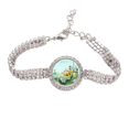 thumbnail image 1 of Viajar a Taiwán de China alimentos atractivos Pulsera de tobillera de cadena de tenis, joyería de diamantes, 1 of 3