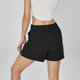thumbnail image 5 of MKLEKYY Pantalones cortos deportivos para mujer, informales, de verano, para yoga, correr, entrenamiento, con bolsillos laterales divididos, cómodos, elásticos, transpirables y ligeros., 5 of 5