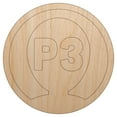 thumbnail image 1 of Player Three Person Indicator Gaming Icon Wood Shape Unfinished Piece Cutout Craft DIY Projects - 4.70 Inch Size - 1/4 Inch Thick, 1 of 7