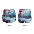 thumbnail image 3 of KLL Lighthouse in a Stormy Sea Pattern Shorts Women,Athletic Shorts High Waisted Running Shorts Pocket Sporty Short Gym Elastic Workout Shorts-Medium, 3 of 7