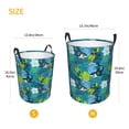 thumbnail image 4 of KLL Shark And Leaves Waterproof Foldable Laundry Hamper Bucket with Handles for Storage Bin,Kids Room,Home Organizer (Small ), 4 of 7