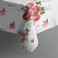 thumbnail image 5 of Pioneer Flower Floral Print Pattern Square Tablecloth,Waterproof Square Table Cover,Wipeable Spillproof Washable Table Cover for Home Kitchen Party Decor 42"X42"(107x107cm), 5 of 6