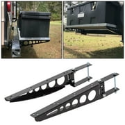 Kojem Clearance Bumper-Mounted Cargo Support Arms RV 4" Square Bumper Mounting Generator Carrier Box Bracket Racks A Pair