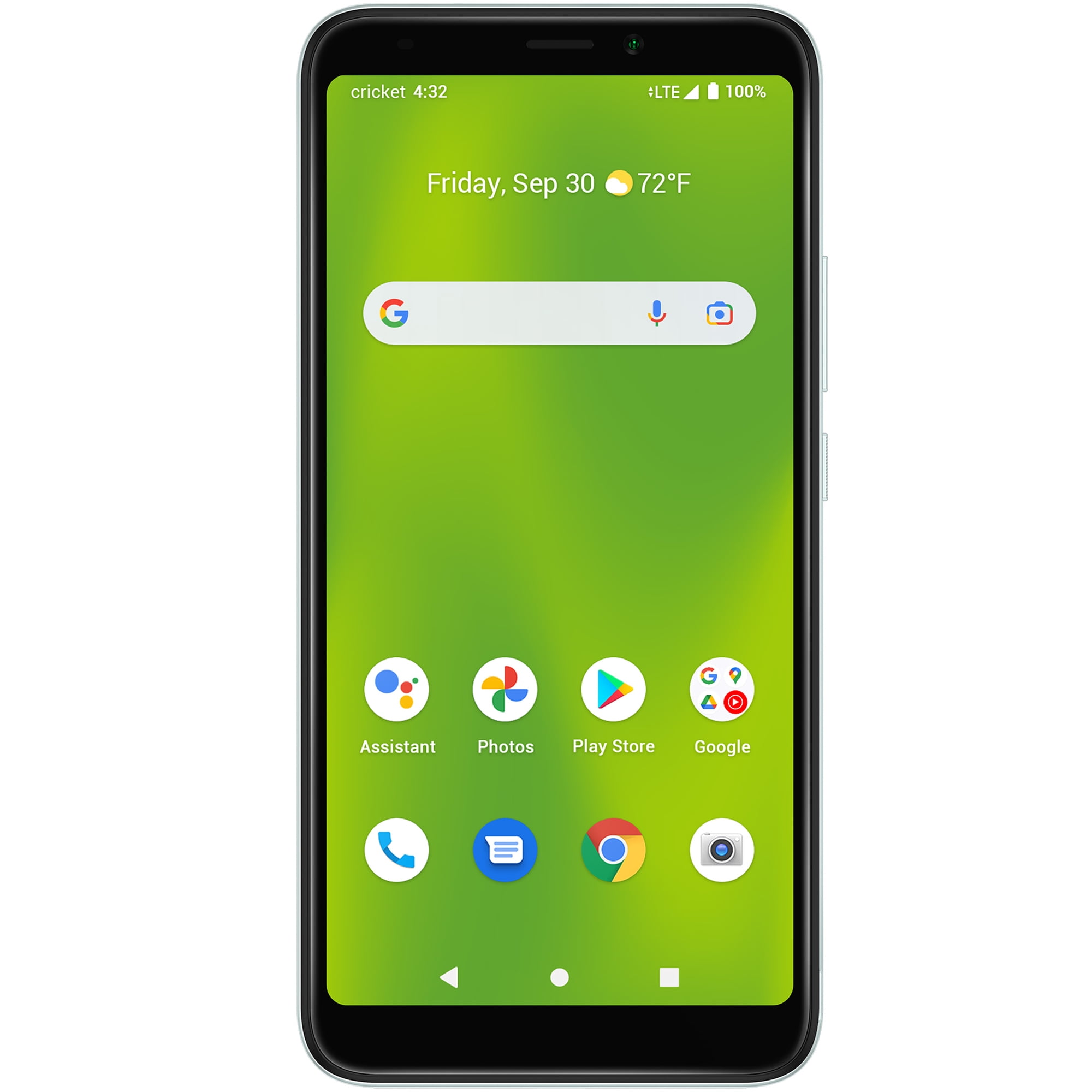 Cricket Wireless Debut Smart, 32GB, 3GB RAM, Green Frost - Prepaid Smartphone
