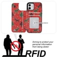 thumbnail image 4 of Funda HAOPINSH de piel sintética tipo cartera para iPhone 12 de 6.1 pulgadas, 4 of 6