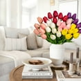 thumbnail image 5 of Briful 20 Pcs Tulips Artificial Flowers 13.5" Faux Tulips Flowers 6 Colors Mixed Fake Flowers Bulk Table Centerpieces Wedding Bouquet Home Decor, 5 of 6