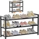 thumbnail image 1 of Zapatero Extensible, Zapatero, para 9 a 13 Pares, Estante Apilable Zapatero de Metal Ajustable para Puerta, Entrada, Pasillo, Balcón, 1 of 8