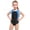 R155-Blue, variant on High Performance Girls Training Swimsuit One Piece Bathing Suit For Competitive Swimming Water Sports Color Block Athletic Swimwear 5-6 Years