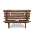 thumbnail image 6 of ACE-PATIO,4 PCS,HILLCREST V Shaped Acacia Wood 5 Seater Sectional Sofa Set with Coffee Table & Cushions,for Patio,Backyard,Porch,Garden(White), 6 of 9
