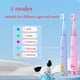 thumbnail image 5 of Cepillo de dientes eléctrico sónico para niños con dibujos animados y luz LED de colores, IPX7, resistente al agua, limpieza profunda, cuidado de los dientes, cepillo de dientes recargable, 5 of 5