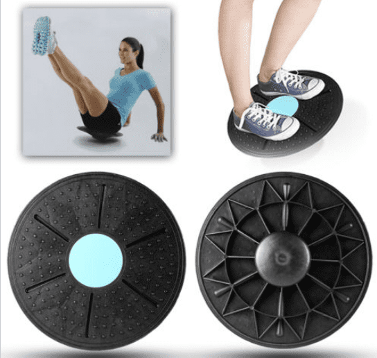 360° Rotation Wobble Balance Board Health Disc Yoga Training Fitness Exercise 