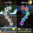 thumbnail image 2 of Bola De Discoteca Con Energía Solar, Carillón De Viento Para Exteriores, Bola De Espejo Colgante Con Cambio De Color Solar, Lámpara De Noche De Discoteca Para Jardín, Patio, Balcón seitruly HA037218-00, 2 of 6