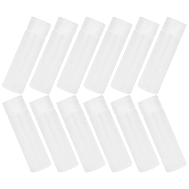 unbranded 12Ud De Con Tapa Abatible Para Almacenar Shampoo Y Acondicionador Transparentes