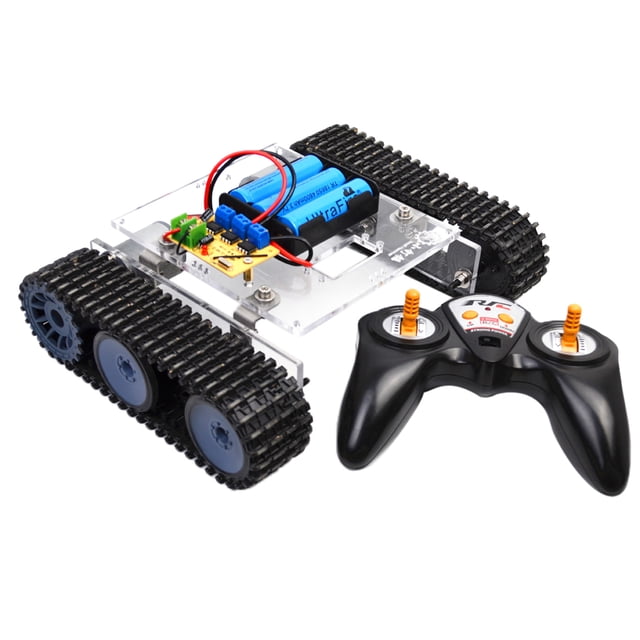 Kits de orugas de pista de Chasis de Coche tanque de Bricolaje y Robot de control remoto 2.4G Sunnimix