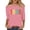 Pink, variant on Crew Neck 3/4 Sleeve Tees For Women Casual Loose Stylish Vintage Pullover Tops 1996 Graphic Print T Shirts (XL, Pink)