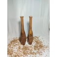 thumbnail image 2 of Wooden Mughdar Indian Clubs Pair – 2 kg  Babool Wood Exercise Clubs | Beginner Strength Training Pack Of 1, 2 of 5