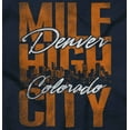 thumbnail image 2 of Mile High City Souvenir Denver CO Unisex Plus Fleece Graphic Hoodie Brisco Brands 2X, 2 of 5