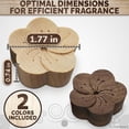 thumbnail image 2 of 2Pcs Wood Flower Car Air Freshener Diffuser - Car Essential Oil Diffuser Aromatherapy Diffuser Car Diffuser Air Freshener Car Wood Diffuser - Passive Diffuser for Car Diffusers for Essential Oils, 2 of 8