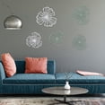 thumbnail image 5 of 5 Piezas de Arte de Pared de Metal, Decoración de Baño, Arte de Pared, Decoración de Baño Dorada, Decoración de Pared 3D, Arte de Pared Dorado, Decoración de Pared de Flores, 5 of 5