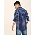 thumbnail image 5 of TryBuy Bradford Striped Men's Button-Up Shirts, Full Sleeves Casual Dress Shirt, Sizes L, 5 of 9