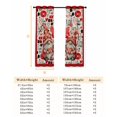 thumbnail image 6 of Fsddascl Valentine's Blackout Curtains for Bedroom/Living Room, Thermal Insulated Kitchen Curtains, Pink Red Gnomes Love Black Watercolor Grommet Darkening Window Treatment Drapes 52"x72"x2, 6 of 6