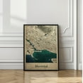 thumbnail image 3 of Montreal map Framed Art Modern Wall Decor, 3 of 15