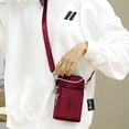 thumbnail image 4 of Bolsa cruzado para mujer, monedero informal a la moda para mujer, portátil para el trabajo (rojo vino) JShteea Para Estrenar, 4 of 6
