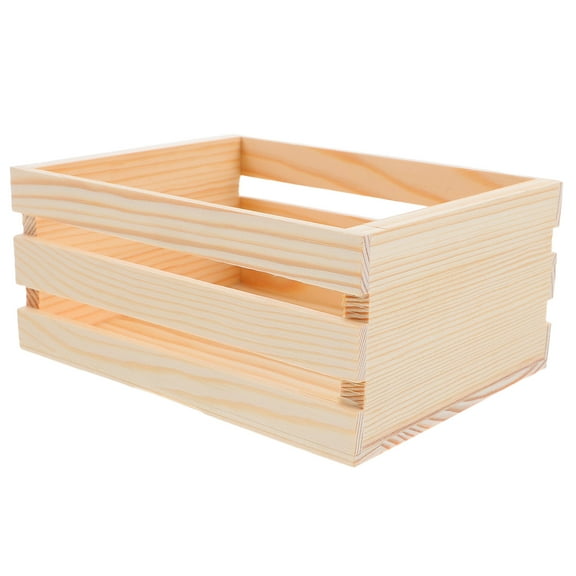 Niceauty small wood boxes Wooden Multifunction Box Beige Organizer 1Set