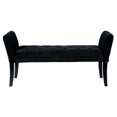 thumbnail image 4 of Armen Living Chatham Tufted Velvet Living Room Bench in Black, 4 of 4