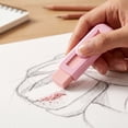 thumbnail image 4 of WWC Retractable Push Pull Erasers, Cute Refillable Sliding Pencil Erasers with Lock, Soft Erasers for School and Office Stationery, Pink, 4 of 6