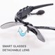 thumbnail image 5 of M Buder Gafas Inteligentes Lentes Polarizadas Auriculares Bluetooth Deportivos Gris (19.0 cm / 7.48 in), 5 of 5