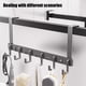 thumbnail image 5 of Toallas para la Puerta Del Baño Colgante Montado en la Puerta Del Baño, Adecuado para el Portatoallas Del Baño, Equipado con 6 Ganchos, Accesorios Prácticos Del Baño Del Dormitorio Portatoallas para E, 5 of 6
