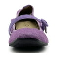 thumbnail image 3 of Ollio Women's Shoes Basic Mary Jane Elasticated Square Toe Ballet Flat F17340, 3 of 6