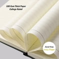 thumbnail image 3 of BrighterFutureLiving A5 Lined Journal Notebook – 240 Ruled Pages, Faux Leather Hardcover | Writing Journals for Business, School, Travel | Gift for All Occasions – 10-Pack (Black), 3 of 3
