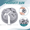 thumbnail image 3 of 1/2 In. Non Metallic Button Push-in Bulk Connector Gray NM Cable Connector Electrical Conduit Fittings Fits for 1/2 Inch, 3 of 6