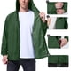thumbnail image 3 of pstuiky camisas de manga larga para hombre, Chaqueta impermeable de color liso para hombre para exteriores, para escalada, deporte, correr, con bolsillo y cremallera, manga larga, con capucha l, 3 of 8