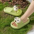 thumbnail image 5 of Rumantou Girls Boys Slide Sandals Kids Summer Comfortable Slippers Kids Cloud Slides Boys Girls Pillow Slippers Slip-On Slide Sandals Summer Beach Pool Shoes Indoor and Outdoor for US 10,Green, 5 of 8