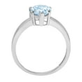 thumbnail image 2 of 1.0ct pear cut natural swiss blue topaz 14k white gold anniversary engagement ring size 9.5, 2 of 5