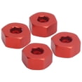 thumbnail image 4 of Estrela 4 piezas 5mm a 12mm combinador rueda Hub Hex adaptador accesorio para WPL D12 1/10 RC TrucksRed, 4 of 8